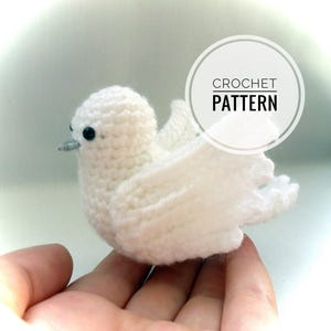 Crochet Amigurumi Dove Bird Pattern