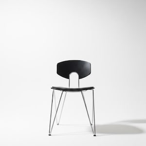 Chaise de salle à manger post-moderne empilable Kusch + Co vintage, 1970s