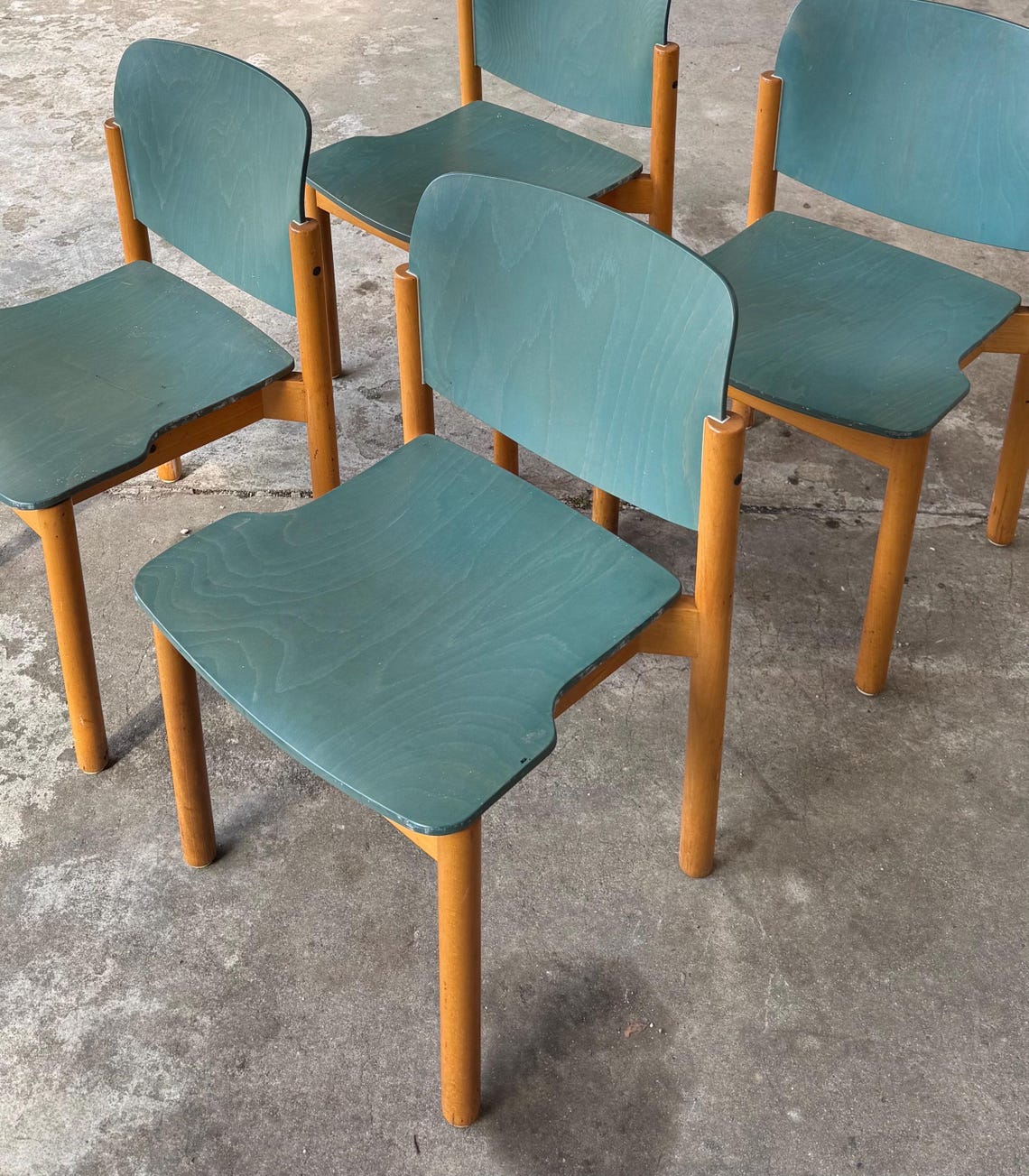 Mid-Century Modern Stackable Dining Chairs by Kusch + Co, foto 2 di 5