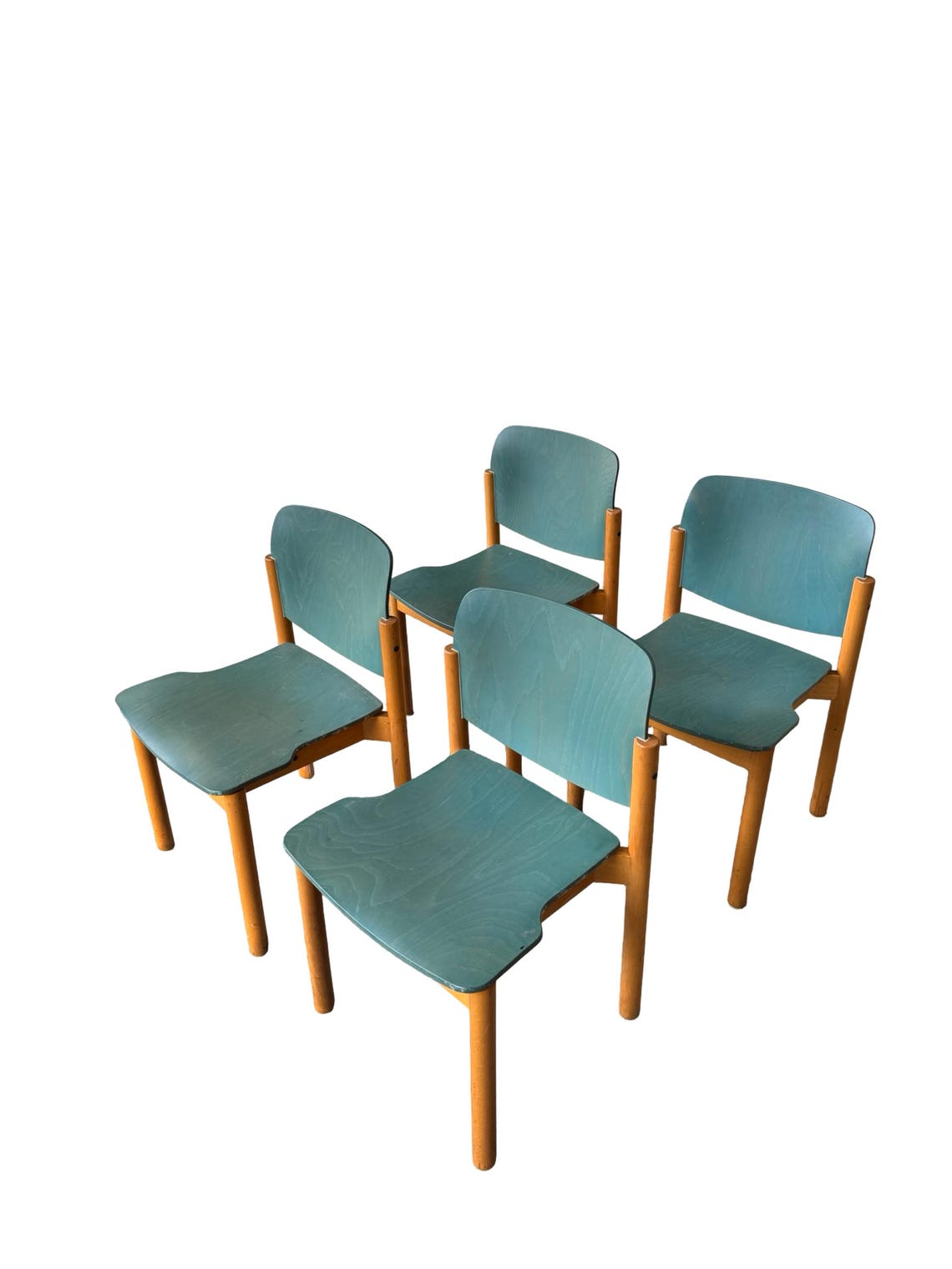 Mid-Century Modern Stackable Dining Chairs by Kusch + Co, foto 4 di 5