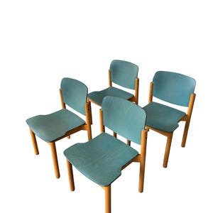 Mid-Century Modern Stackable Dining Chairs by Kusch + Co