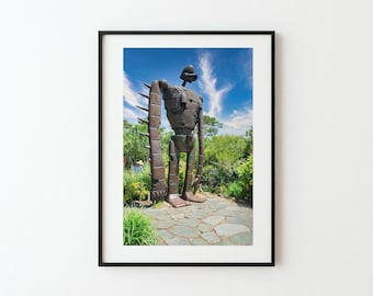 Studio Ghibli Robot Soldier Print, Laputa Castle in the Sky Photo, Ghibli Museum Mitaka Japan Wall Art, Anime Lover Gift, Metal Robot Art