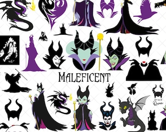 Maleficent Svg Bundle- PNG-SVG-DXf ,Digital files, Instant Download