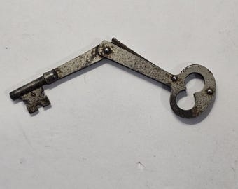 Antique Folding Skeleton Key Articulated Locksmith Key c1880–1910