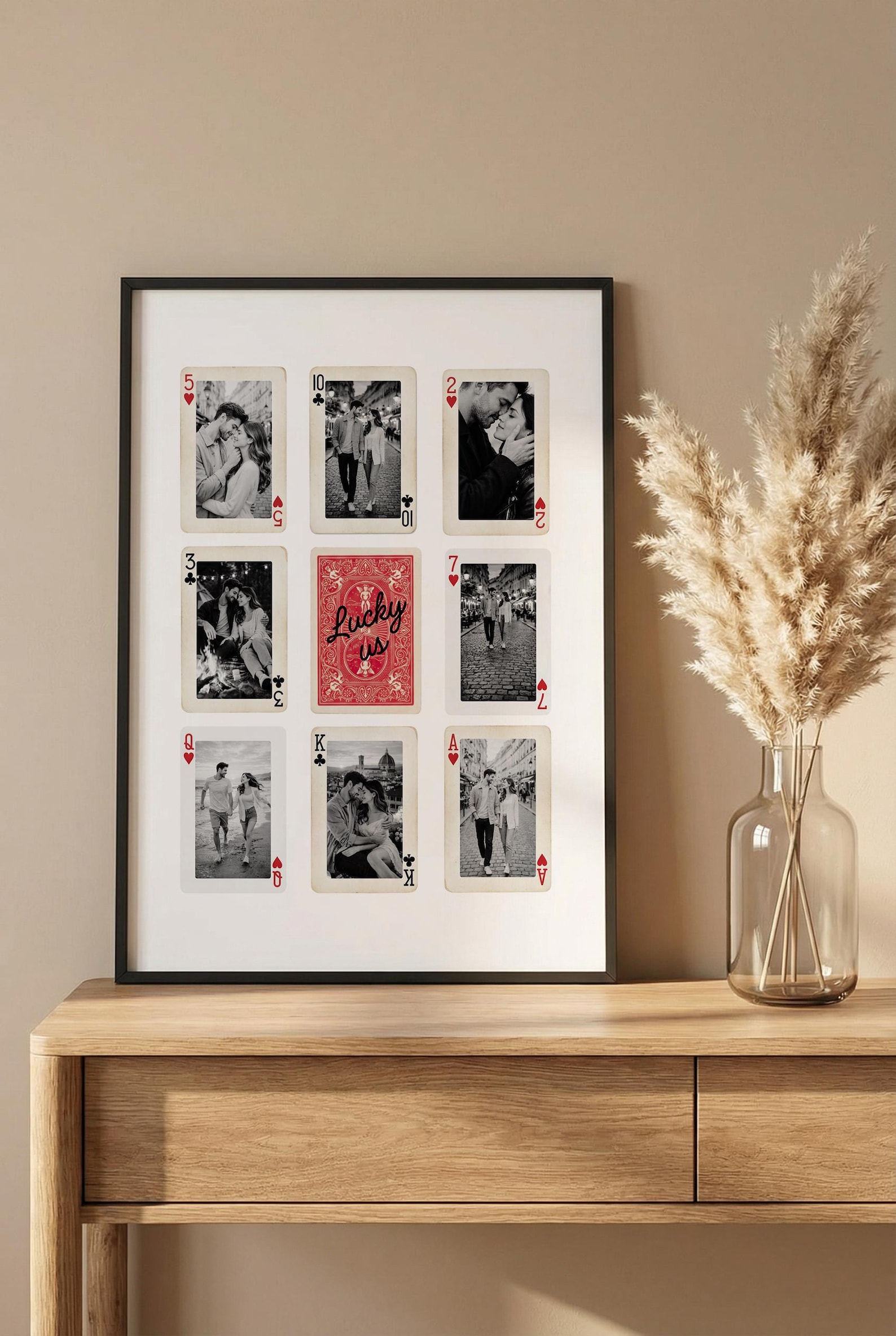 Editable Playing Card Photo Collage | Canva Template Custom Poster ...