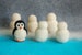 Needle Felting Penguin Kit For Beginners Super Easy With Ready Felt Form, DIY Kit, Easter Basket, Gift 