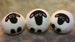 3 Wool Dryer Balls, Sheep, Black & White, Set of 3, Eco Friendly, Natural, Farm Animals 