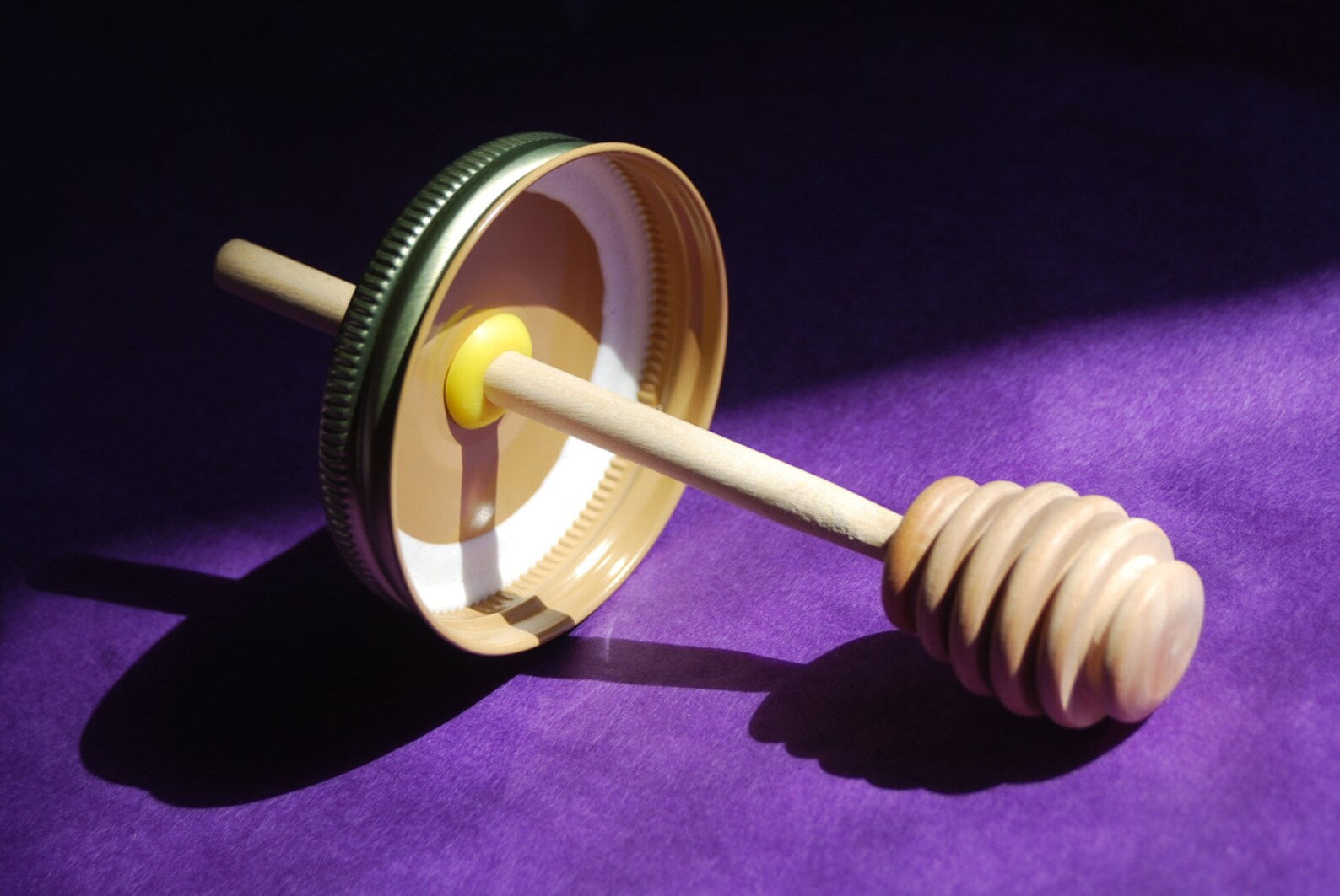 Honey Dipper With Lid All Natural Birch Honey Dipper Fits Etsy