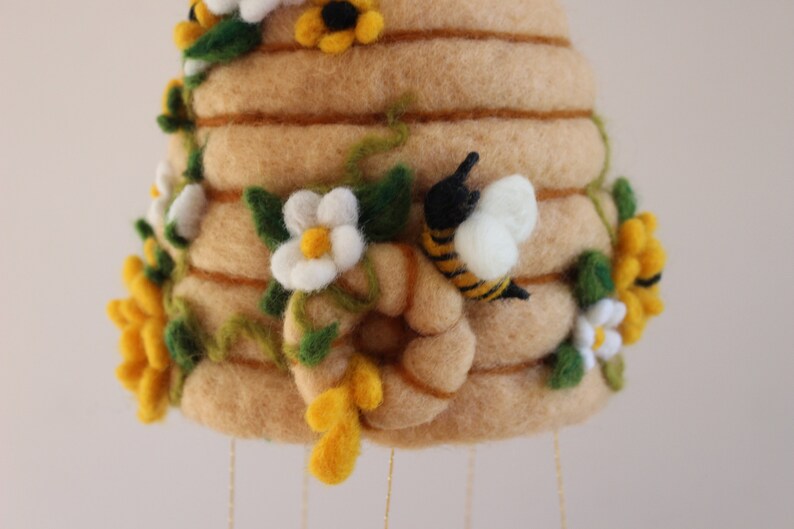 Miele Needle Feltro LanaEtsy Fiori Di E In Api Alveare Con srhdtQ