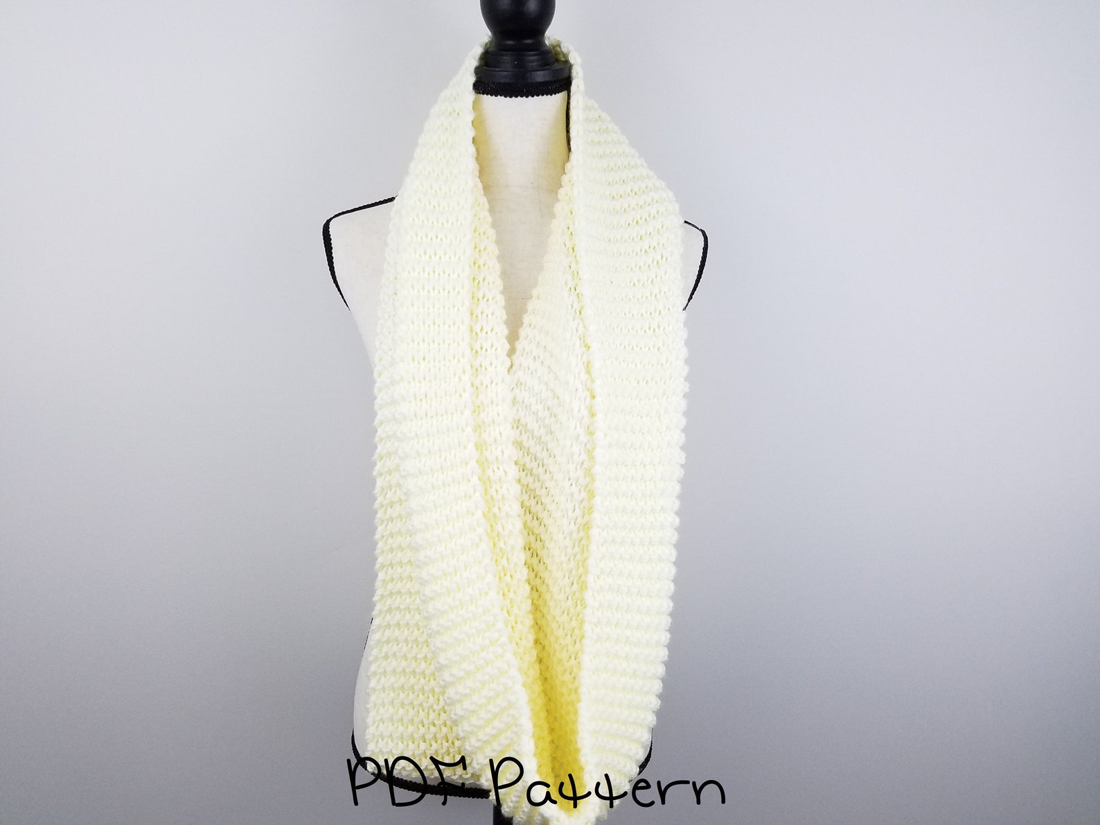 Beginner Infinity Scarf Pattern Easy Scarf Knitting Pattern - Etsy