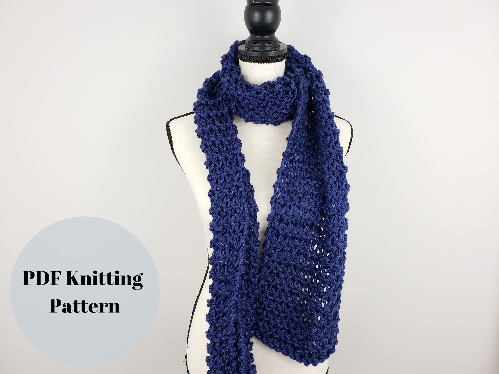 Chunky Scarf Beginner Knitting Kit / Beginner DIY Starter Scarf Kit