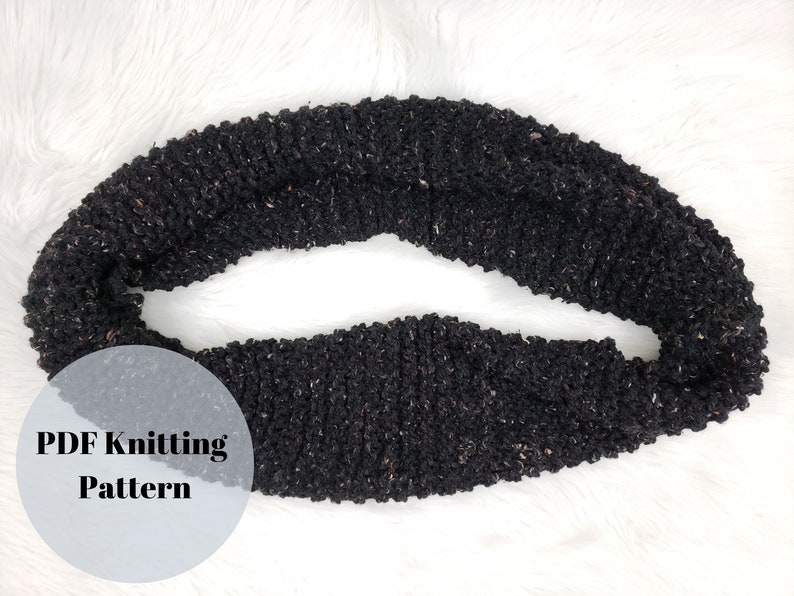 Chunky Infinity Scarf Knitting Kit / Beginner DIY Scarf Kit / Easy Knitting Pattern image 6