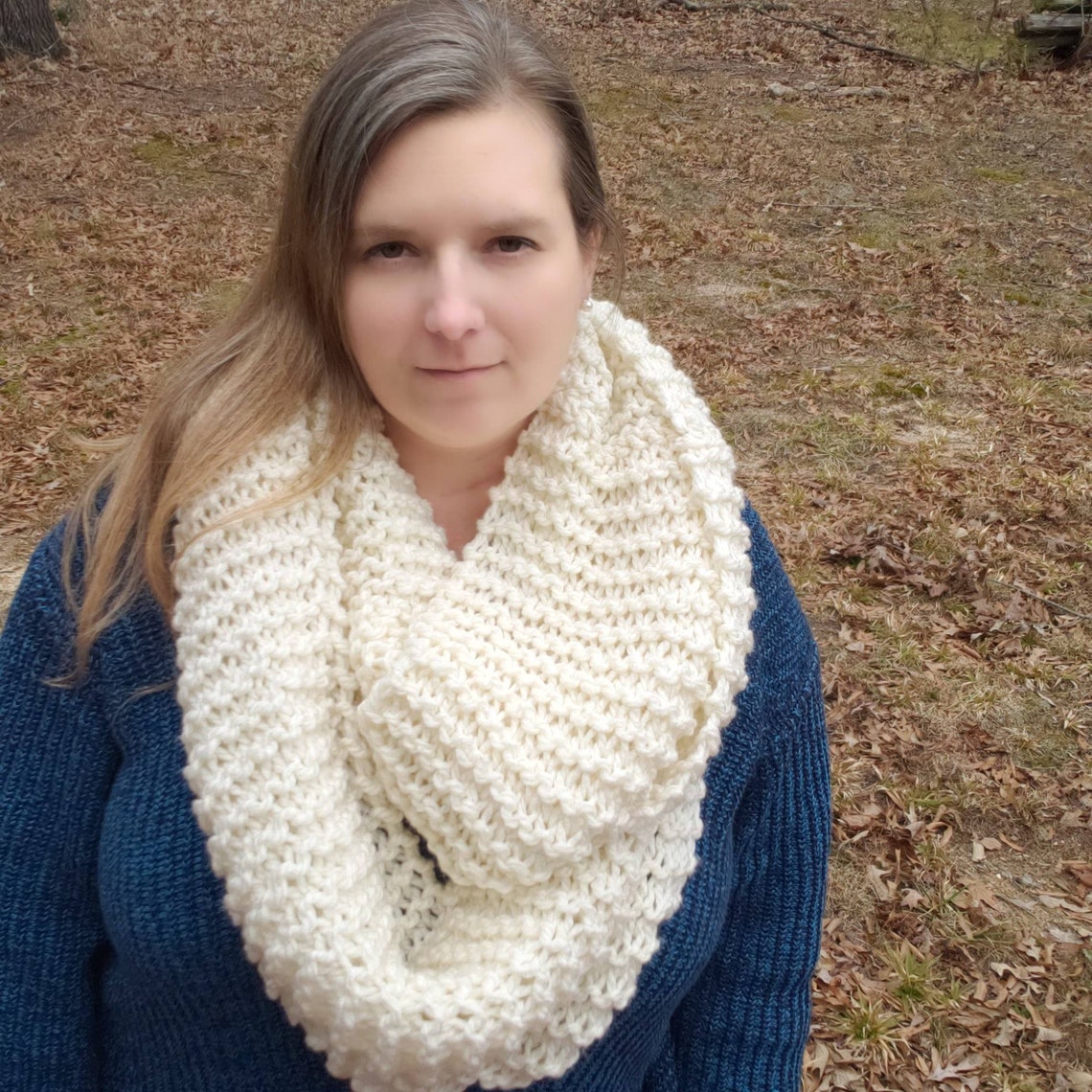 Chunky Infinity Scarf Knitting Pattern / Easy Beginner PDF Etsy