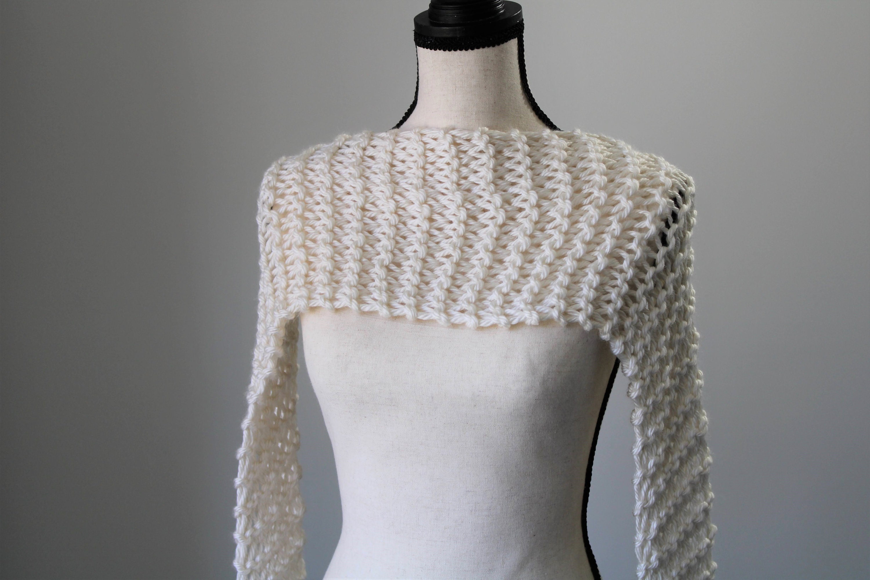 Chunky Knitted Cream Scarf, Warm off White Scarf, Classic Vegan ...