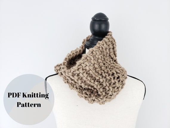 Chunky Scarf Beginner Knitting Kit / Beginner DIY Starter Scarf Kit / Easy  Knitting Pattern 