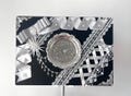 Gothic Lace Ribbon Bow Ita Bag Insert Corset Cross Charm Pin Board Anime Merch Display Base Elegant Coquette Accessory Kawaii Collector Gift