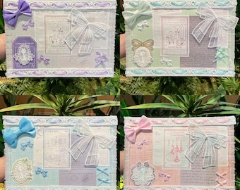 Coquette Lace Schleife Ita Tascheneinsatz Vintage Stempel Pin Display Board Pastell Ribbon Kawaii Bag Accessoire Cottagecore Pin Base