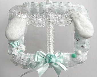 Flauschige Tier Ohr Spitze Fenster Deko Pin Display Board Ita Bag Insert Kawaii Coquette Merch Halter Anime Fan Geschenk