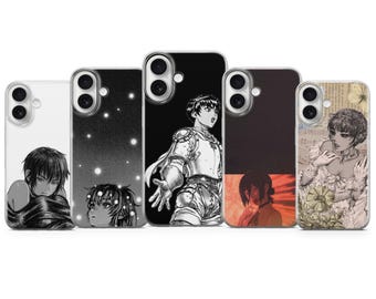 Bonita funda para teléfono con temática de Berserk Casca, Berserk Guts, para iPhone 17, Air 16e, Pro Max 15, 14 y 13, Samsung A37, A57, S26 Ultra, S25 FE y Pixel 10A y 9.