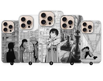 Funda para teléfono con ilustraciones de manga y estética manga para iPhone 17 Air 16e Pro Max 15 14 13 / Samsung A37 A57 S26 Ultra S25 FE / Google Pixel 10A 9