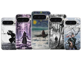 Funda para teléfono Vagabond Manga con temática samurái para Pixel 10A, 9 XL, 8, 7, iPhone 17 Pro, 16, 15, 14, 13 y 12, Samsung S26 Ultra Edge, A57, A37 y S25Fe.