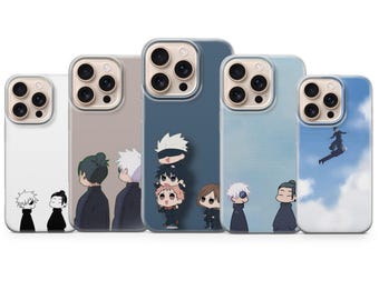 Funda de teléfono de anime Gojo Satoru Jujutsu Kaisen para iPhone 17 Air 16e Pro Max 15 14 13 / Samsung A37 A57 S26 Ultra S25 FE / Google Pixel 10A 9