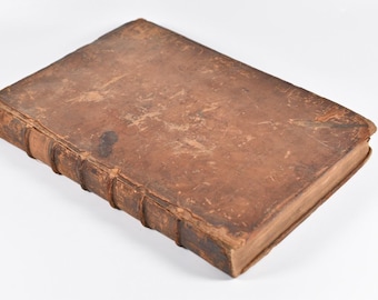 Antique 1718 Sir Edward Lutwyche Legal Reports Leather Bound Rare Law Book