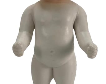 White Porcelain 12.5" Chubby Doll Hand Painted Face Japan Vintage AA Importing