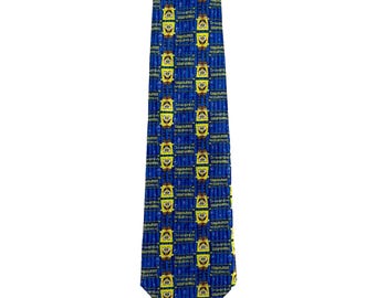 SpongeBob SquarePants Neck Tie Nickelodeon 2003 Blue Cartoon Men's Undersea