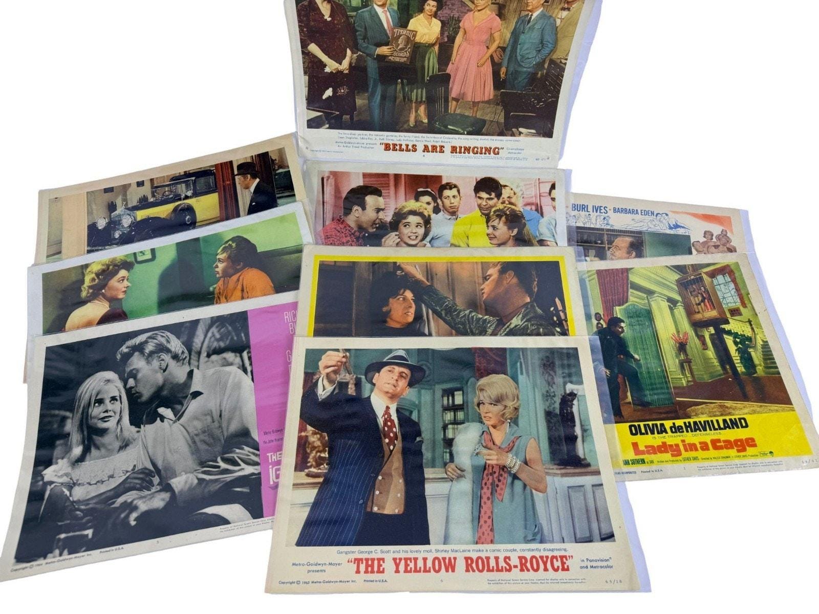 1960s Vintage Movie Lobby Card Lot MGM Classic Hollywood Films Burt Lancaster