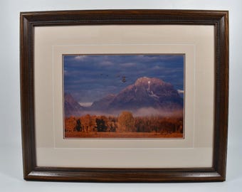 Thomas Mangelsen Signed Changing Seasons Grand Teton National Park 1980 Print