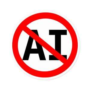 No AI! (please) (sticker)