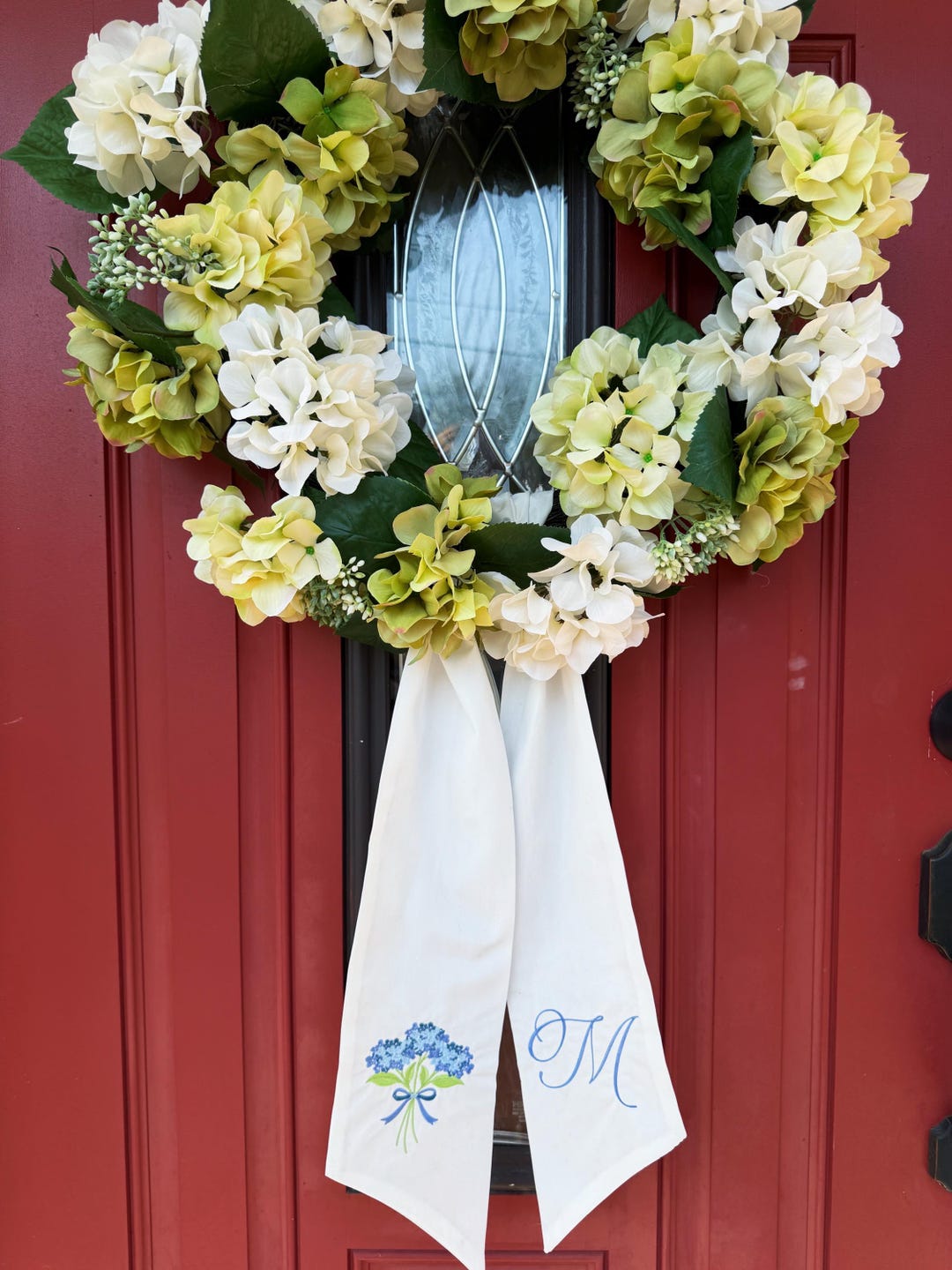 Spring Sashes Personalized Spring Wreath Sash | Custom Monogram With Flower Icon ...