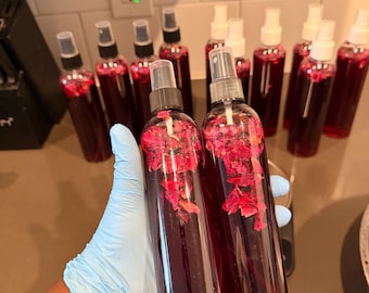 Spray revitalizante para rizos en cabello natural / Bruma hidratante herbal / Spray botánico sin enjuague para rizos 4c y 4b / Bruma para el cuero cabelludo