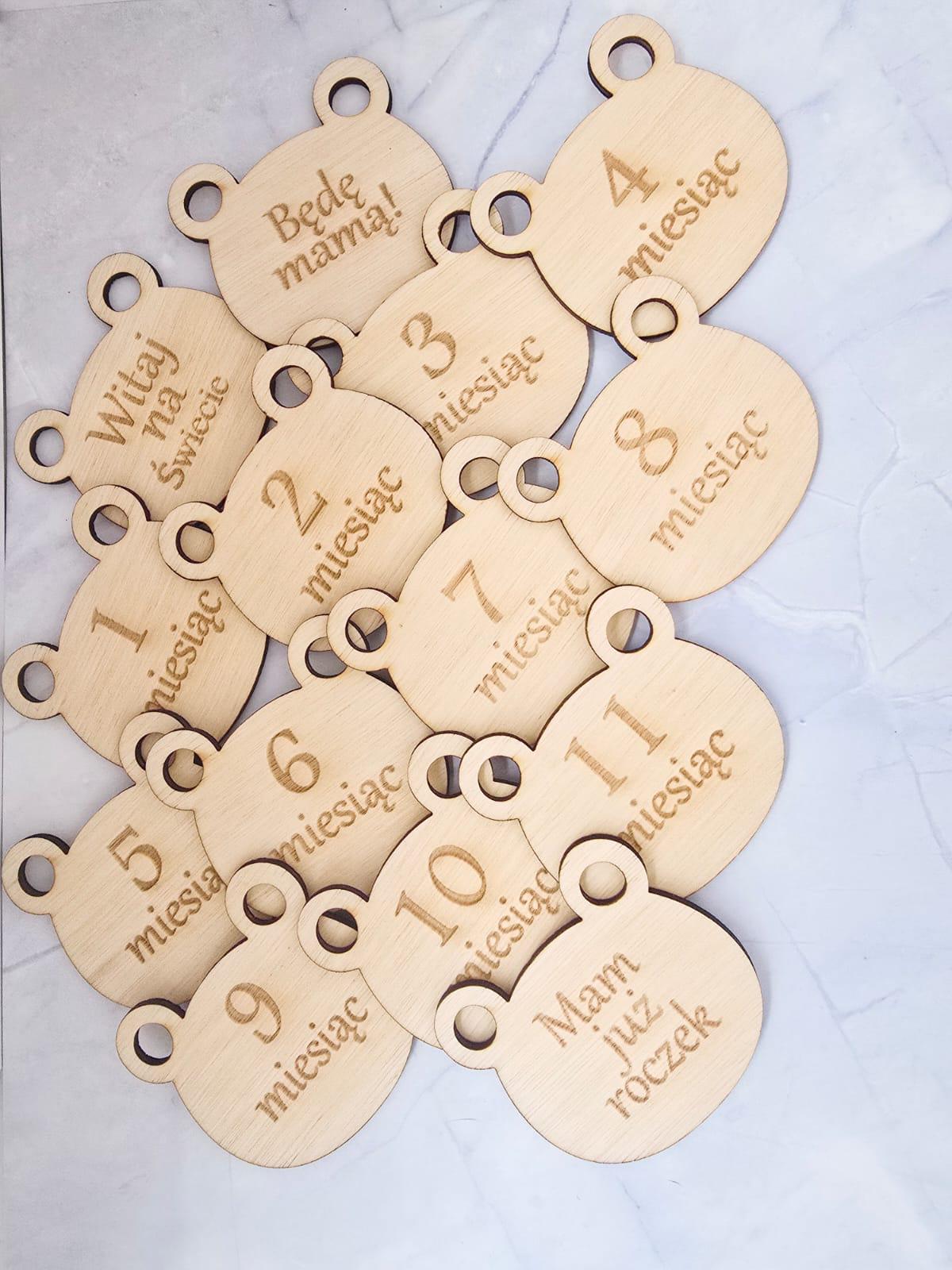 Baby Milestone SVG – Teddy Bear Head Photo Signs | Laser Cutting File ...