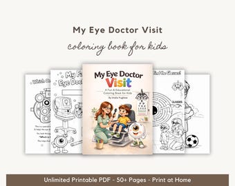 My Eye Doctor Visit, Coloring Book | First Eye Exam Activity for Kids (PDF)