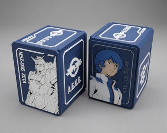 Gundam AEUG Deck Box – Zeta, Kamille Bidan Themed Card Storage