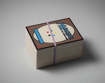 Naked MTG Deck Box - Minimalist Plastic Magic The Gathering Card Holder, Old School Rubber Band Style