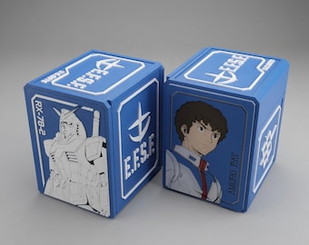Gundam Earth Federation Deck Box – Amuro Ray RX-78-2 Themed TCG Card Storage