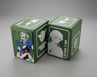 Gundam Celestial Being Deck Box – Setsuna F. Seiei, Exia Themed TCG Storage