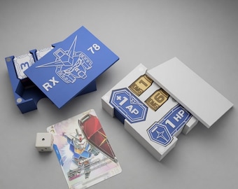 RX-78 Gundam Token Set | RX-78 Inspired | 3D Printed Tokens