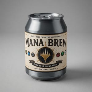Boîte de rangement pour cartes en forme de canette de soda | 70 x 70 x 100 mm | Compatible MTG Commander | Compartiment pour dés et jetons | Impression 3D