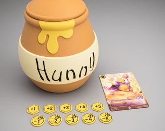 Caja de almacenamiento Hunny Pot / Lorcana 70x70x100 Magnética / Impresa en 3D