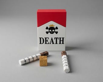Sanji Death Cigarettes Pack + 4 Magnetic Life Counters 1000-6000 | Vinsmoke Sanji One Piece TCG