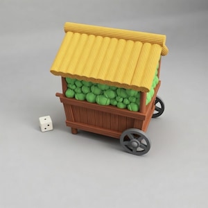 Cabbage Merchant’s Cart Deck Box - MTG Commander 100+ kort | Avatar: The Last Airbender 3D-utskriven