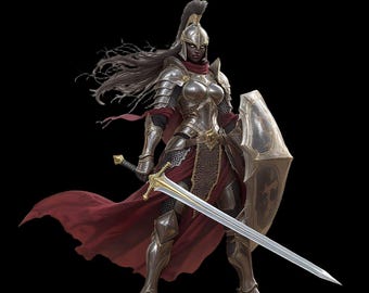 Reina guerrera armada