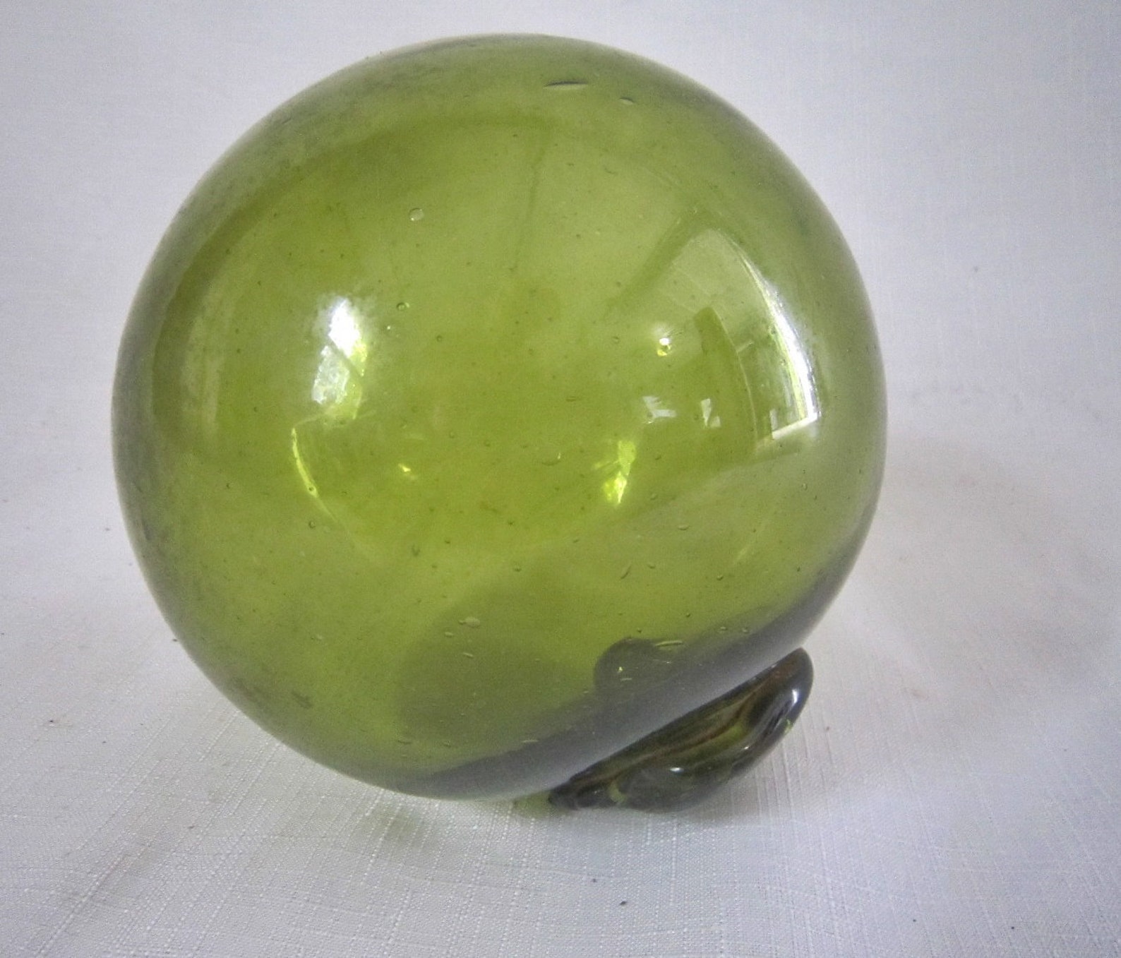 Large Antique Glass Fishing Float Etsy