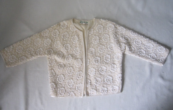Vintage Beaded Lace Cardigan