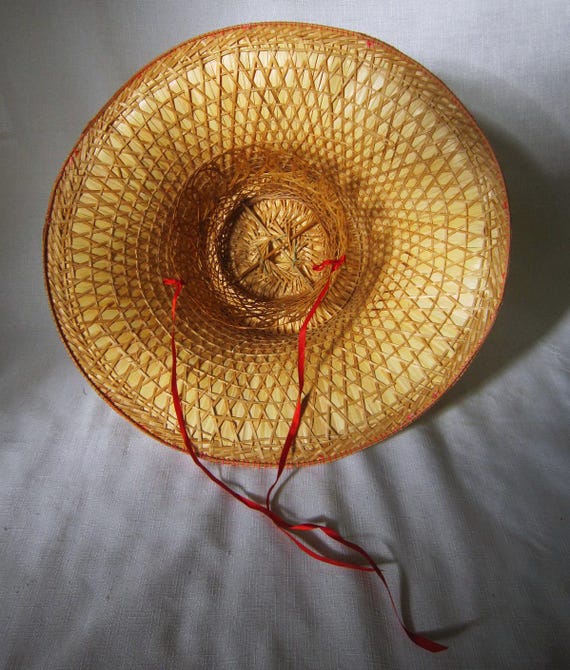 Vintage Thai Straw Hat - image 4