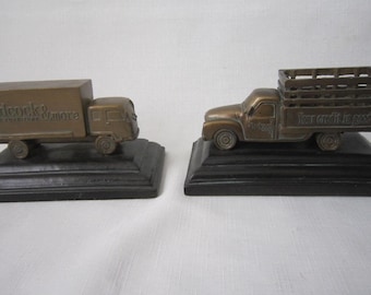 Vintage Advertising Bookends, Badcock Furniture